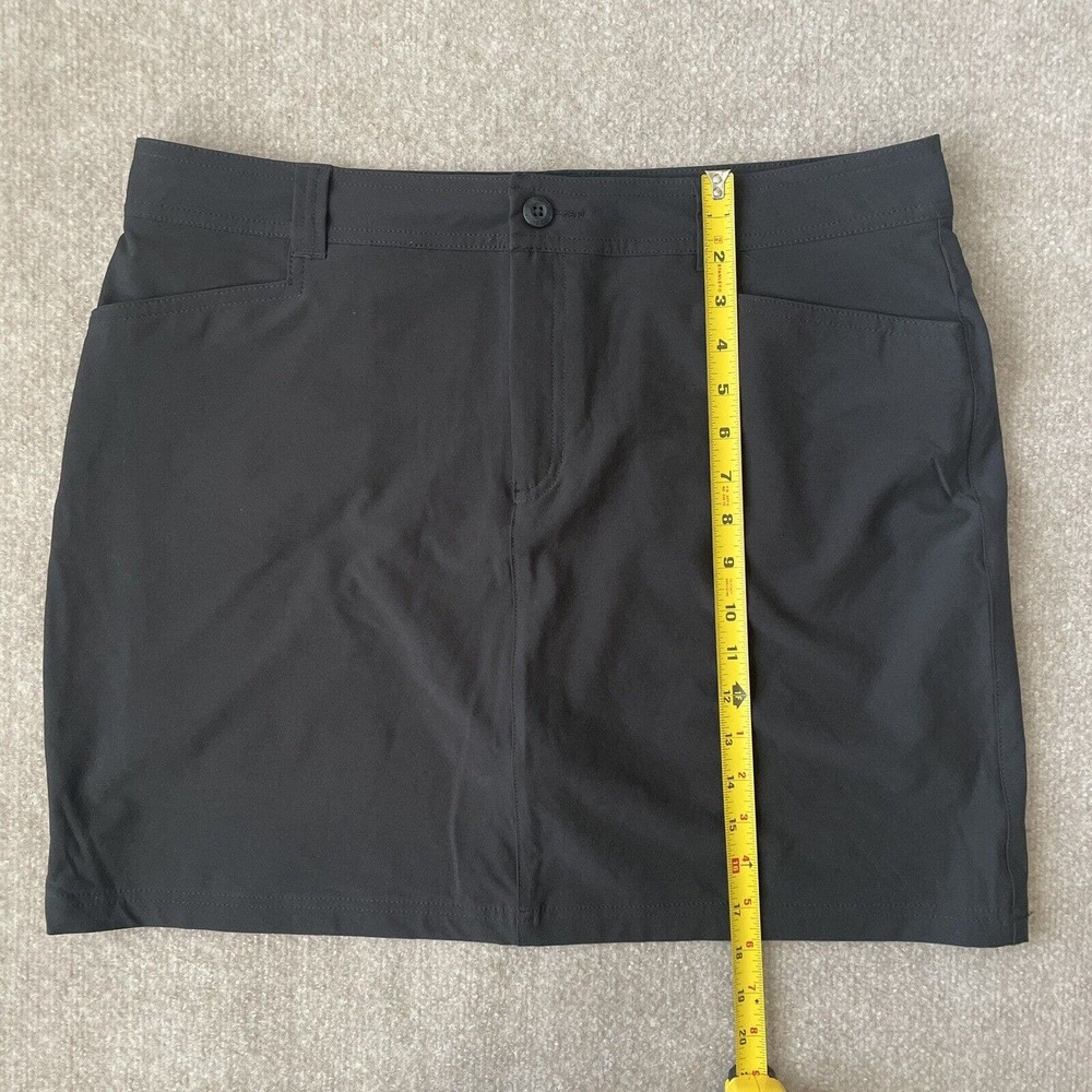 Eddie Bauer Skort Womens 14 Black Athletic Skirt Shorts Stretch Casual Travel - Picture 6 of 7